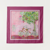 Rosa Fahrräder Wandteppich (Vorderseite (Horizontal))