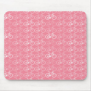 rosa Fahrradmuster Mousepad