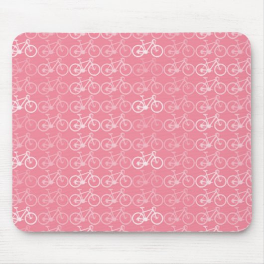 rosa Fahrradmuster Mousepad (Vorne)
