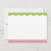 Rosa Faible Flachbildschirm Mitteilungskarte (Rückseite)