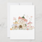 Rosa Fairy 1. Geburtstag Einladung (Rückseite)