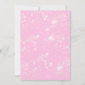 Rosa Fairy Birthday Einladung Fairy Garden (Rückseite)