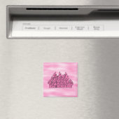 Rosa Fairytale Burg Magnet (In Situ (Geschirrspüler))