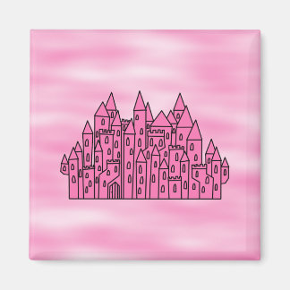 Rosa Fairytale Burg Magnet