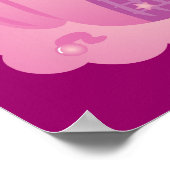 Rosa Fairytale Burg Poster (Ecke)