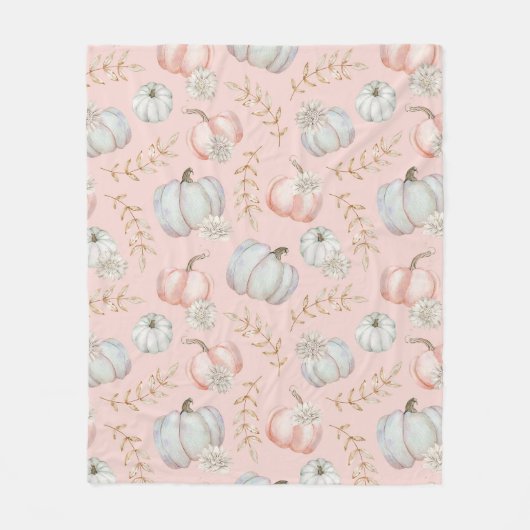 Rosa Fall Coquette Blanket Fleecedecke (Vorderseite)