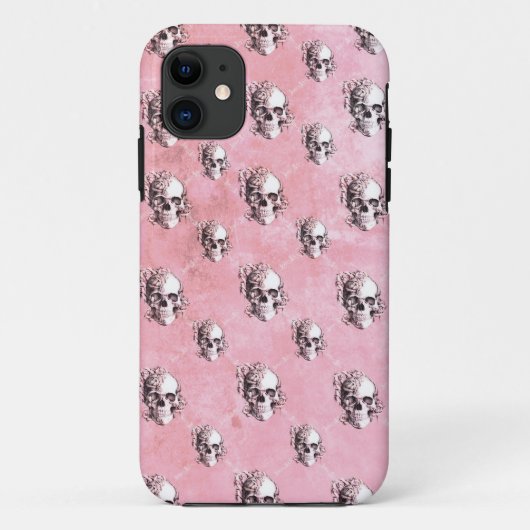 - ROSA FALL DES POLKA-SCHÄDEL-IPHONE Case-Mate iPhone HÜLLE (Rückseite)