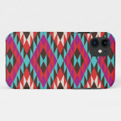 Rosa Fall des Wüsten-Ureinwohner-Musters iPhone4 Case-Mate iPhone Hülle (Rückseite (Horizontal))