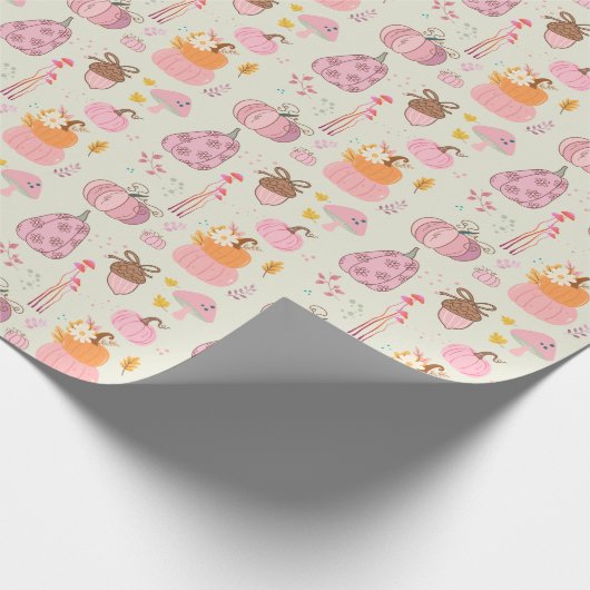 Rosa Fall Geschenkpapier (Ecke)