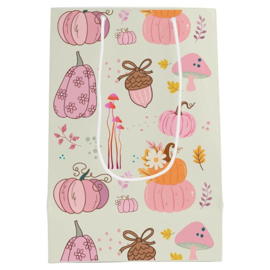 Rosa Fall Mittlere Geschenktüte (Rückseite)