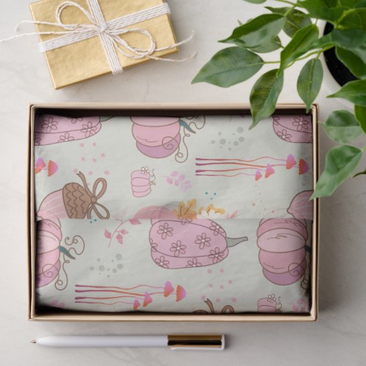 Rosa Fall Seidenpapier (Geschenk)