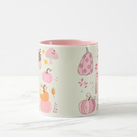 Rosa Fall Tasse (Zentrum)