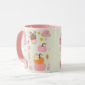 Rosa Fall Tasse (Vorderseite Links)