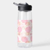 Rosa Falschgold-Glitter-Monogramm-Name Trinkflasche (Rechts)