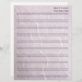 Rosa Falten Fabric Blank Sheet Music 10 Stave (Vorne/Hinten)