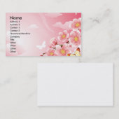 ROSA FANTASIE VISITENKARTE (Vorne/Hinten)