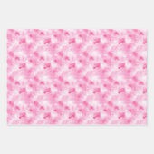 Rosa Farbe Abstrakt Geschenkpapier Set (Vorderseite)