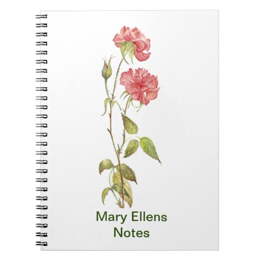 Rosa Farbe Aquarell Notizblock (Vorderseite)