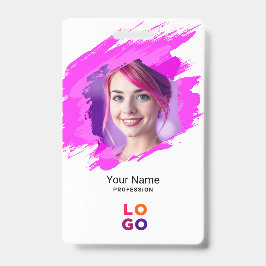 Rosa Farbe | Arzt-, Schwester-, Pflegehelfer-ID Ausweis