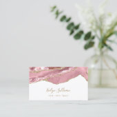 Rosa Farbe bei der Visitenkarte (Stehend Vorderseite)