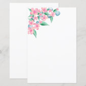 Rosa Farbe Blumendesign (Vorne/Hinten)