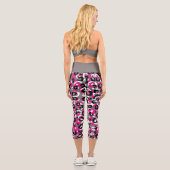 Rosa Farbe Capri Leggings (Rückseite)