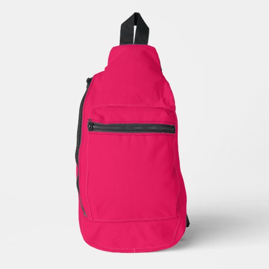 Rosa Farbe Crossbody Bag (Vorderseite)