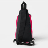 Rosa Farbe Crossbody Bag (Rückseite)