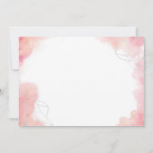 Rosa Farbe Dankeskarte (Rückseite)