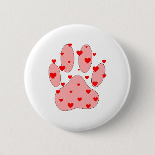 Rosa Farbe Druck mit Herz Button