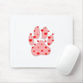 Rosa Farbe Druck mit Herz Mousepad (Mit Mouse)
