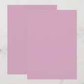Rosa Farbe Einladung (Vorne/Hinten)