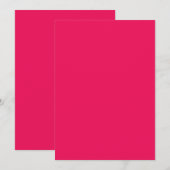 Rosa Farbe Einladung (Vorne/Hinten)