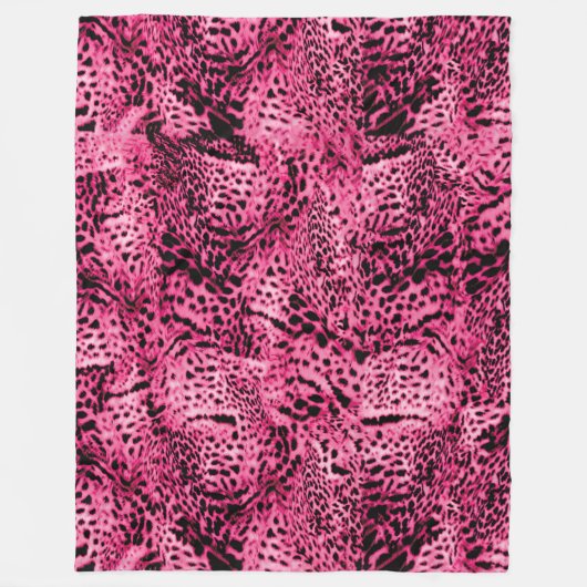 Rosa Farbe Fleecedecke (Vorderseite)