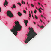 Rosa Farbe Fleecedecke (Ecke)