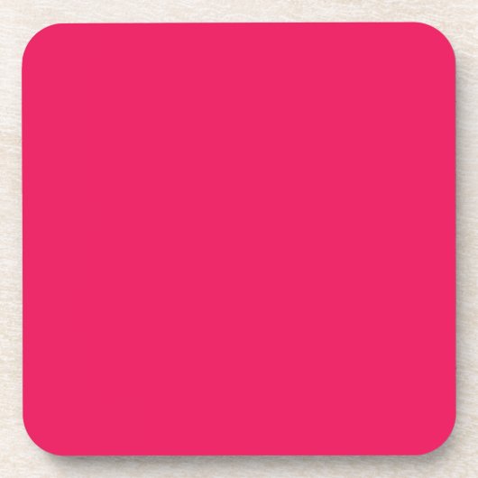 Rosa Farbe Getränkeuntersetzer (Vorderseite)