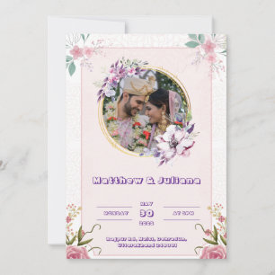 Rosa Farbe Hochzeit Einladungen Post