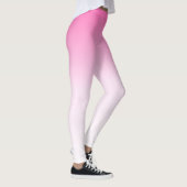 Rosa Farbe in Weiß Leggings (Rechts)