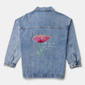 Rosa Farbe Jeansjacke (Rückseite)