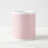 Rosa Farbe Jumbo-Tasse (Vorderseite)