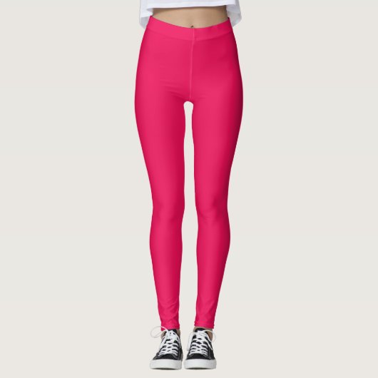Rosa Farbe Leggings (Vorderseite)