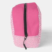 Rosa Farbe | Leopard Monogram Waschbeutel (Rechts)
