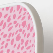Rosa Farbe | Leopard Pickleball Paddle (Linke Seite)