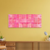 Rosa Farbe Malerei Wrapped Canvas Print Leinwanddruck (Insitu (Wohnzimmer))