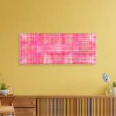 Rosa Farbe Malerei Wrapped Canvas Print Leinwanddruck (Insitu (Wohnzimmer))
