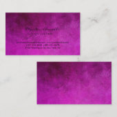 Rosa Farbe Minimalistisch Modern Beruflich Visitenkarte (Vorne/Hinten)