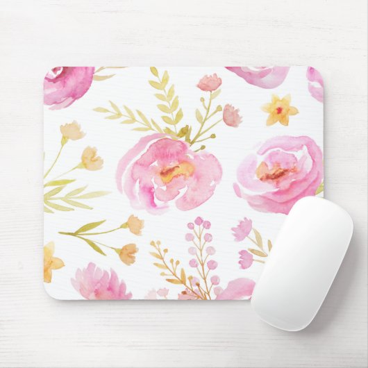 Rosa Farbe Mousepad (Mit Mouse)