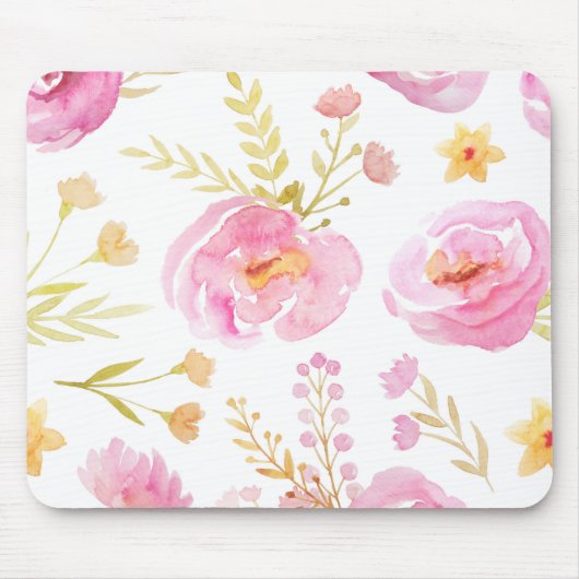Rosa Farbe Mousepad (Vorne)