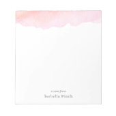 Rosa Farbe Notizblock (Vorderseite)