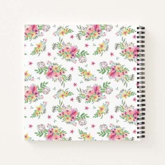 Rosa Farbe Notizblock (Rückseite)